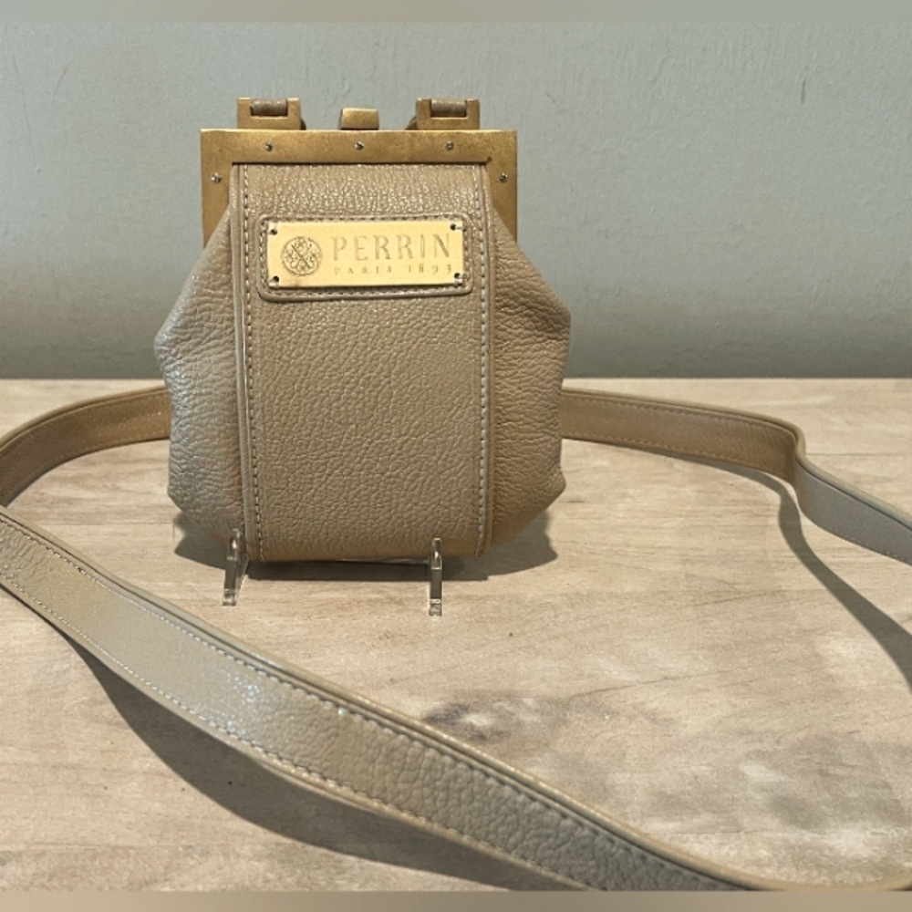 1 of a Kind Perrin Paris 2009 Attelage Line Prototype Leather Crossbody B…